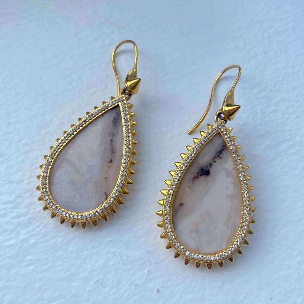Eddie Borgo Small Pave Teardrop Earrings